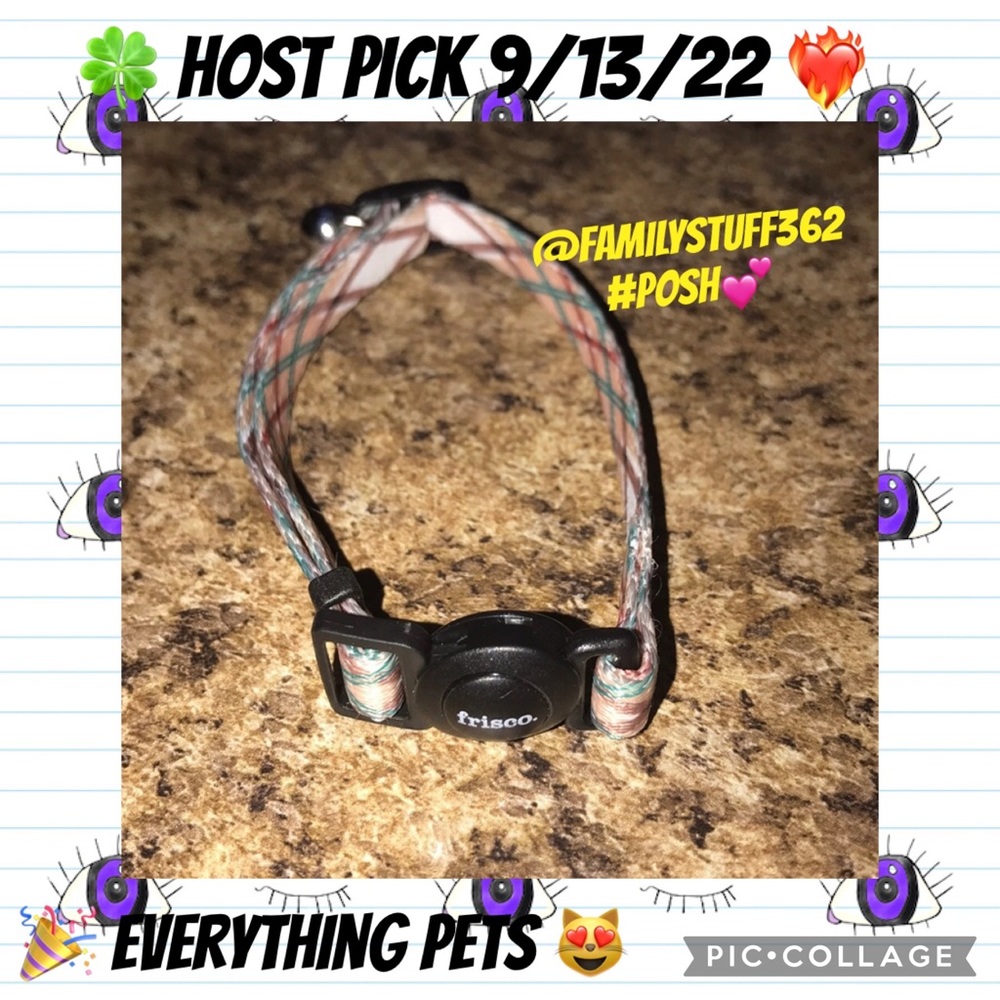 Frisco adult cat breakaway collar with bell New